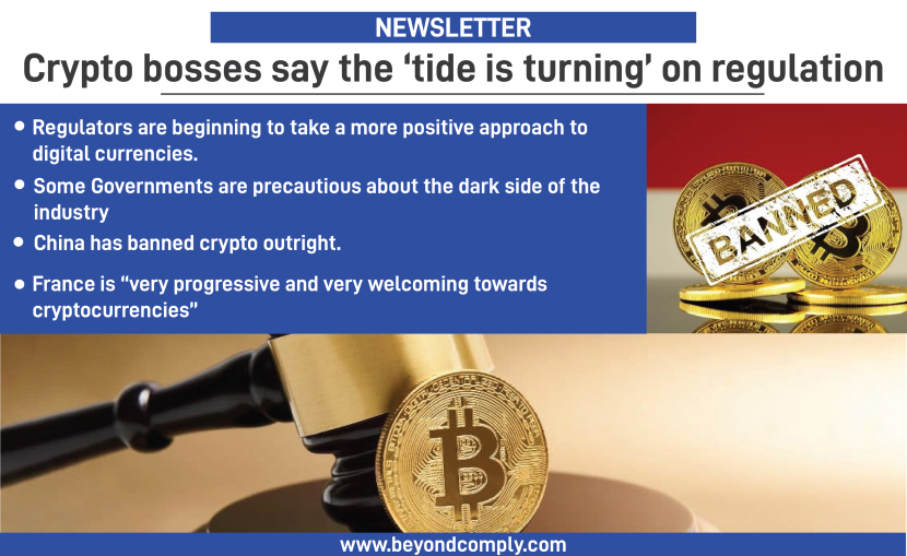 Crypto Bosses Say The Tide is Turning on Regulation